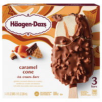 Haagen-Dazs Ice Cream Bars, Caramel Cone, 3 Each