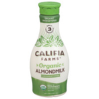 Califa Farms Almond Milk, Organic, Unsweetened, 48 Fluid ounce
