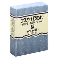 ZUM BAR Soap, Goat's Milk, Sea Salt, 3 Ounce