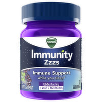 Vicks Immunity Zzzs, Elderberry, Gummies, 28 Each