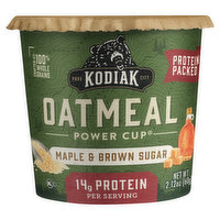 Kodiak Power Cup Oatmeal, Maple & Brown Sugar, Protein Packed, 2.12 Ounce