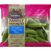 Mann's Sugar Snap Peas, Stringless, 8 Ounce