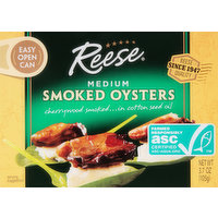 Reese Smoked Oysters, Medium, 3.7 Ounce