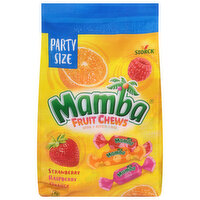 Storck Mamba Fruit Chews, Strawberry/Raspberry/Orange, Party Size, 30 Ounce