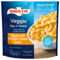 Birds Eye Veggie Pasta Mac and Cheese Elbows with Cheddar Cheese Sauce Frozen Side, 10 Ounce