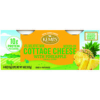 Kemps Pineapple Cottage Cheese 4Ct/4Oz, 16 Ounce