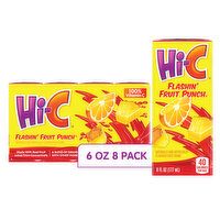 Hi-C Hi-C Flashin Fruit Punch  Flashin Fruit Punch Cartons, 8 Each