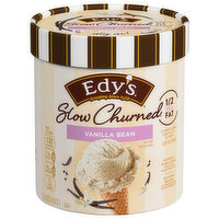 Edy's Slow Churned Ice Cream, Light, Vanilla Bean, 1.5 Quart