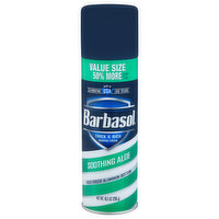 Barbasol Shaving Cream, Thick & Rich, Soothing Aloe, Value Size, 10.5 Ounce