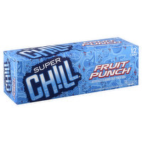 Super Chill Soda, Fruit Punch, 12 Each