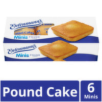 Entenmann's Entenmann's Minis Pound Snack Cakes, 6 count, 9.25 oz, 9.25 Ounce
