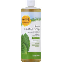 Wild Harvest Soap, Pure Castile, with Peppermint, 32 Ounce