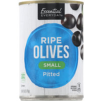 Essential Everyday Olives, Ripe, Small, Pitted, 6 Ounce