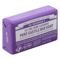 Dr Bronners Bar Soap, Pure-Castile, All-One Hemp Lavender, 5 Ounce