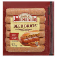 Johnsonville Bratwurst, Cooked, 14 Ounce