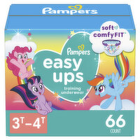 Pampers Easy Ups Easy Ups Training Underwear Girls Size 4 3T4T, 66 Each