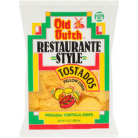 Old Dutch Restaurante Style Yellow Corn Tostados Premium Tortilla Chips