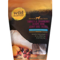 Wild Harvest Dog Treats, Premium, Turkey & Cranberry Recipe, Mini Jerky, 6 Ounce