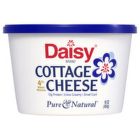 Daisy Pure & Natural Cottage Cheese, Small Curd, 4% Milkfat Minimum, 16 Ounce