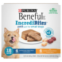 Beneful IncrediBites Dog Food, Pate, Small Dogs, 12 Pack, 12 Each