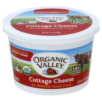 Organic Valley Cottage Cheese, Small Curd, 4% Milkfat , 1 Pound