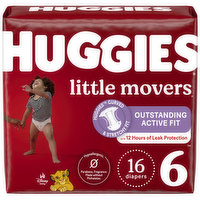 Huggies Little Movers Diapers, Disney Baby, 6 (Over 35 lb), 16 Each