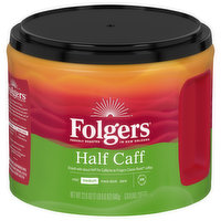 Folgers Coffee, Ground, Half Caff, Medium, 22.6 Ounce