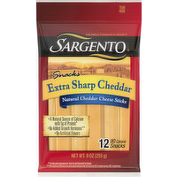 Sargento Cheese Sticks, Extra Sharp Cheddar, 12 Each