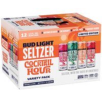 Bud Light Seltzer Cocktail Hour, Variety Pack, 12 Fluid ounce