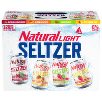 Natural Light Seltzer, Assorted, Natty Pack, 12 Each