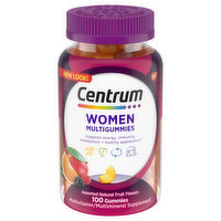 Centrum Multigummies, Women, Assorted Natural Fruit Flavors, 100 Each