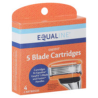 Equaline Easyfit Cartridges, 5 Blade, 4 Each