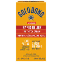 Gold Bond Anti-Itch Cream, Rapid Relief, Medicated, 1 Ounce