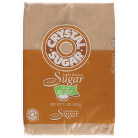 Crystal Sugar Sugar, Light Brown, 2 Pound