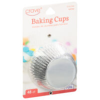 Crave Baking Cups, Foils, Full Size, 3 Inches, 48 Each