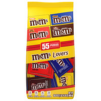 M&M's Chocolate Candies, Assorted, Lovers, Fun Size, 55 Pieces, 55 Each