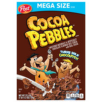 Cocoa Pebbles Cereal, Mega Size, 27.5 Ounce