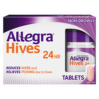 Allegra Hives, 24 Hr, Non Drowsy, Tablets, 30 Each