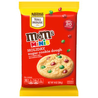 Toll House M&M's Sugar Cookie Dough, Holiday, Minis, 14 Ounce