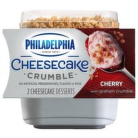 Philadelphia Cherry Cheesecake Desserts with Graham Crumble, 2 Each