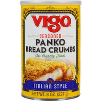 Vigo Bread Crumbs, Panko, Seasoned Italian Style, 8 Ounce