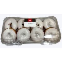 Cub Bakery White Iced Cake Donuts, 8 Count, 1 Each