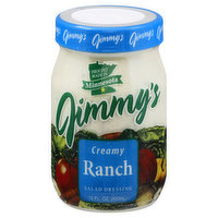 Jimmys Salad Dressing, Ranch, Creamy, 15 Ounce