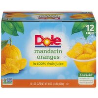 Dole Mandarin Oranges in 100% Fruit Juice 12 pack, 4 Ounce