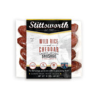 Stittsworth Wild Rice & Cheddar Sausage, 10 Ounce