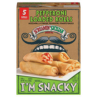 Screamin' Sicilian Pizza Co. Rolls, Loaded, Pepperoni, 5 Each