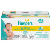 Pampers Wipes, Sensitive, 8 Each