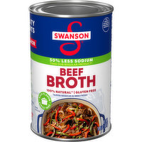 Swanson® 100% Natural, 50% Less Sodium Beef Broth, 14.5 Ounce