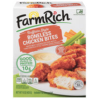 Farm Rich Chicken Bites, Buffalo Style, Boneless, 15 Ounce