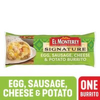 El Monterey Signature Burrito, Egg, Sausage, Cheese & Potato, 4.5 Ounce